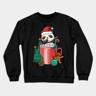 Cute Christmas Panda Crewneck Sweatshirt